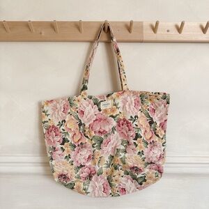NWOT Sezane roses tote